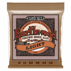 Ernie Ball Earthwood Light Phosphor Bronze Acoustic String Set.011 - .052