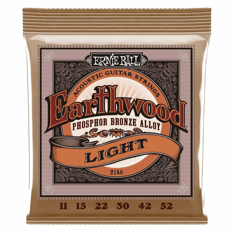 Ernie Ball Earthwood Light Phosphor Bronze Acoustic String Set.011 - .052