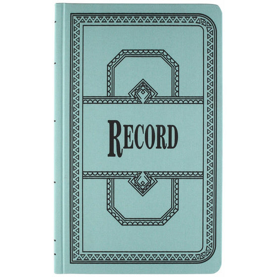 Borrum & Pease 66 Series Account Books, Record Ruling, 300 Pages, 12-1/8 x 7-5/8, Blue (66-300-R)