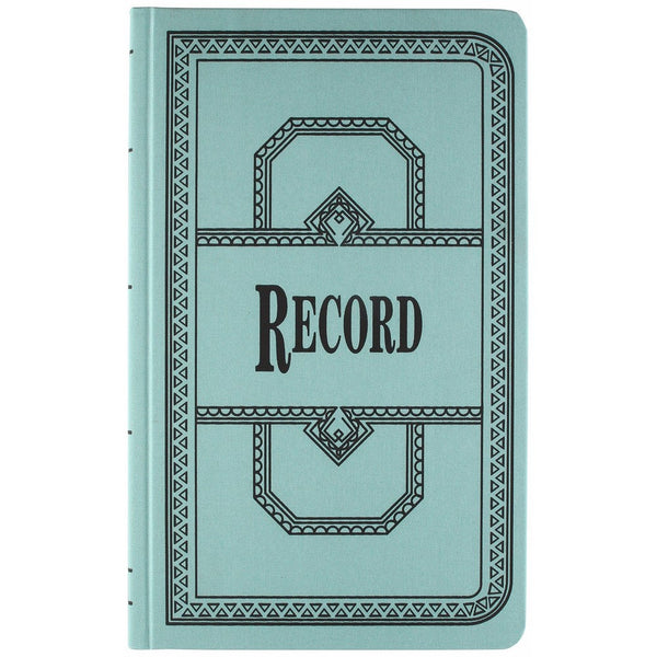 Borrum & Pease 66 Series Account Books, Record Ruling, 300 Pages, 12-1/8 x 7-5/8, Blue (66-300-R)