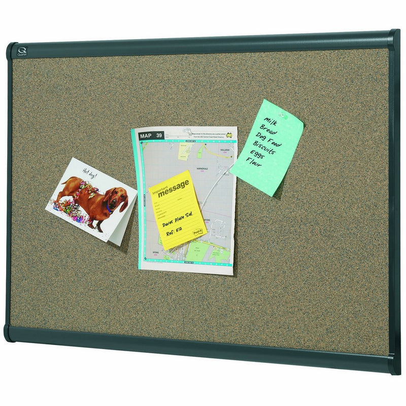 Quartet B247G Prestige Bulletin Board, Graphite-Blend Cork, 72 x 48-Inches