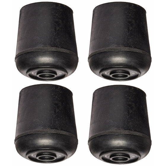 Mintcraft 500-9311 Rubber Leg Tip, 1-1/4", Black 4 pack