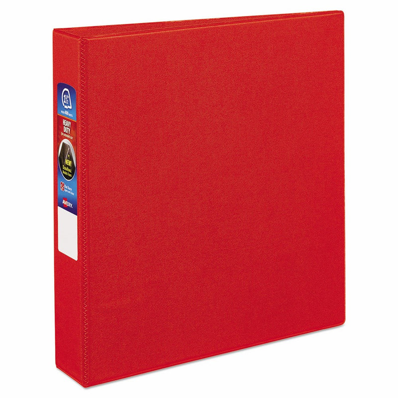 Avery Heavy-Duty Binder with 1.5-Inch One Touch EZD Ring, Red (79585)
