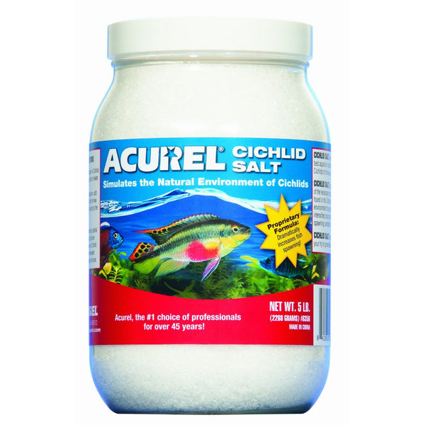 Acurel LLC African Cichlid Salt, Aquarium and Pond Water Treatment, 5-Pound