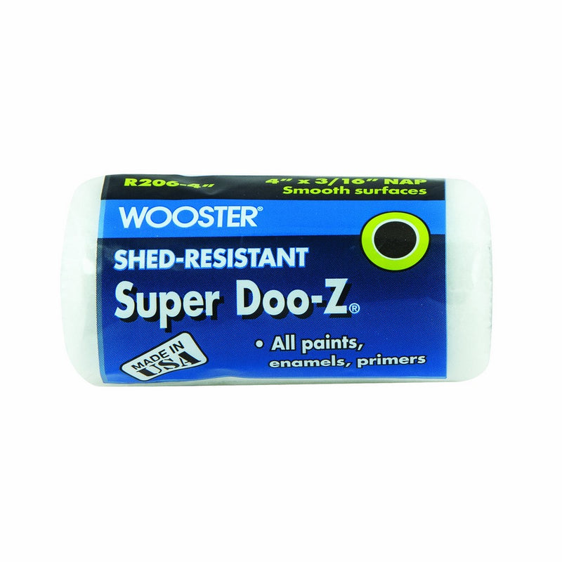 Wooster Brush R206-4 Super Doo-Z Roller Cover 3/16-Inch Nap, 4-Inch
