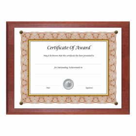 NuDell Award Plaque 13 x 10.5 Inches Mahogany (18813M)