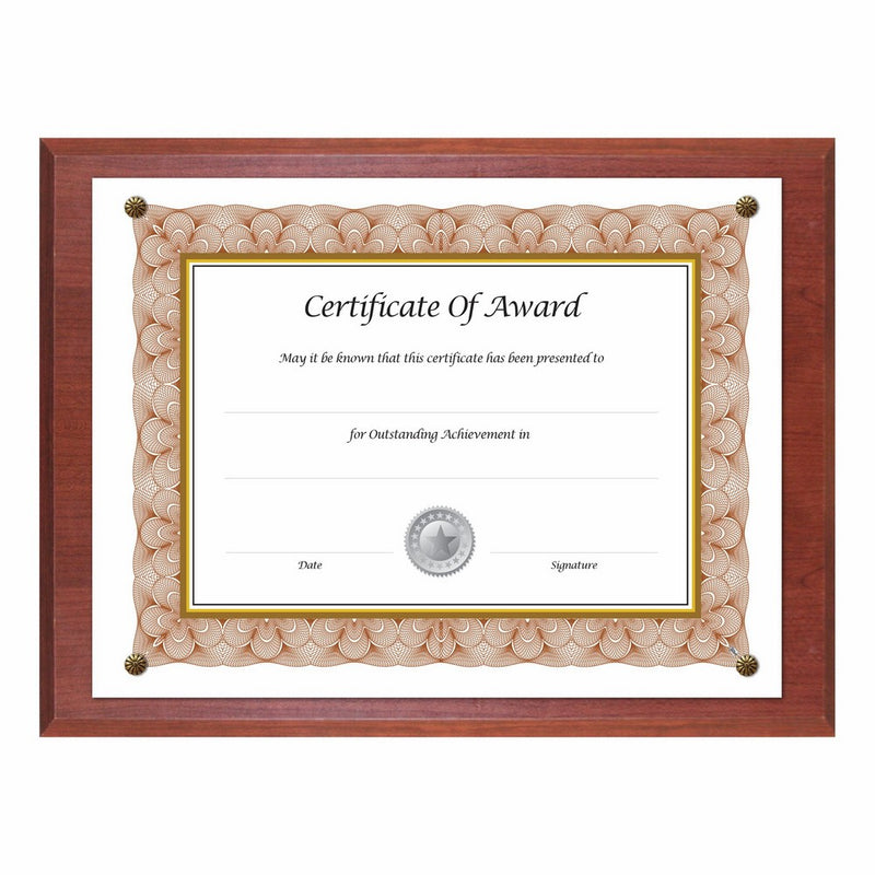NuDell Award Plaque 13 x 10.5 Inches Mahogany (18813M)
