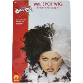 Rubie's Ms. Spot Wig, Black/White, One Size