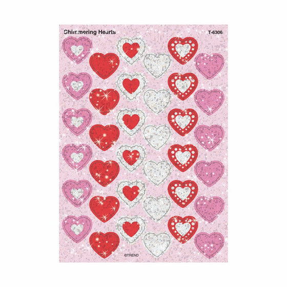 Shimmering Hearts Sparkle Stickers