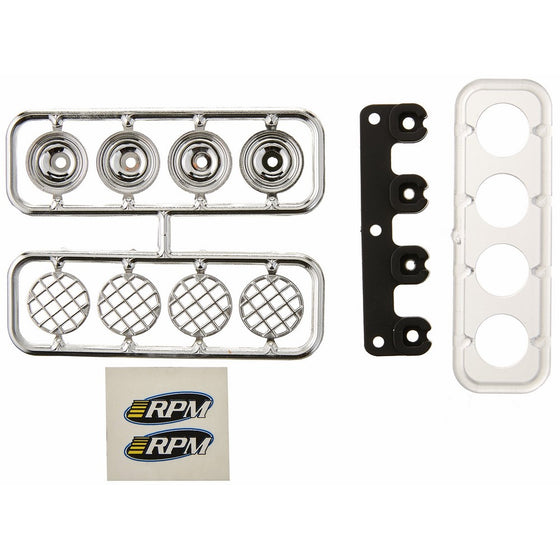 RPM Light Canister Set for RPM Slash and Nitro Slash Front Bumper, Chrome