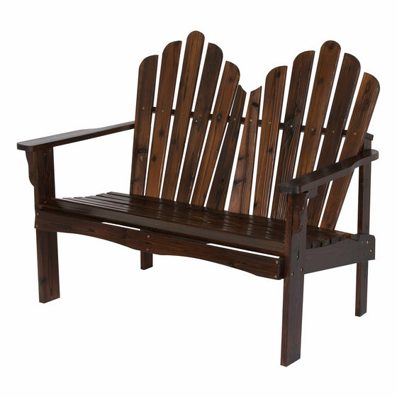 Shine Company Westport Loveseat, Burnt Brown