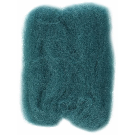 Wistyria Editions Ultra Fine 12" Wool Roving .22 Oz: Teal