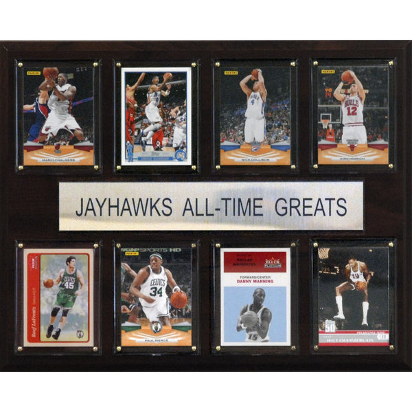 NCAA Basketball Kansas Jayhawks All-Time Greats Plaque