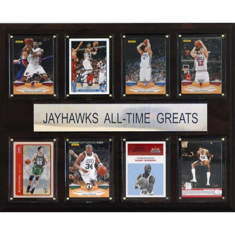NCAA Basketball Kansas Jayhawks All-Time Greats Plaque