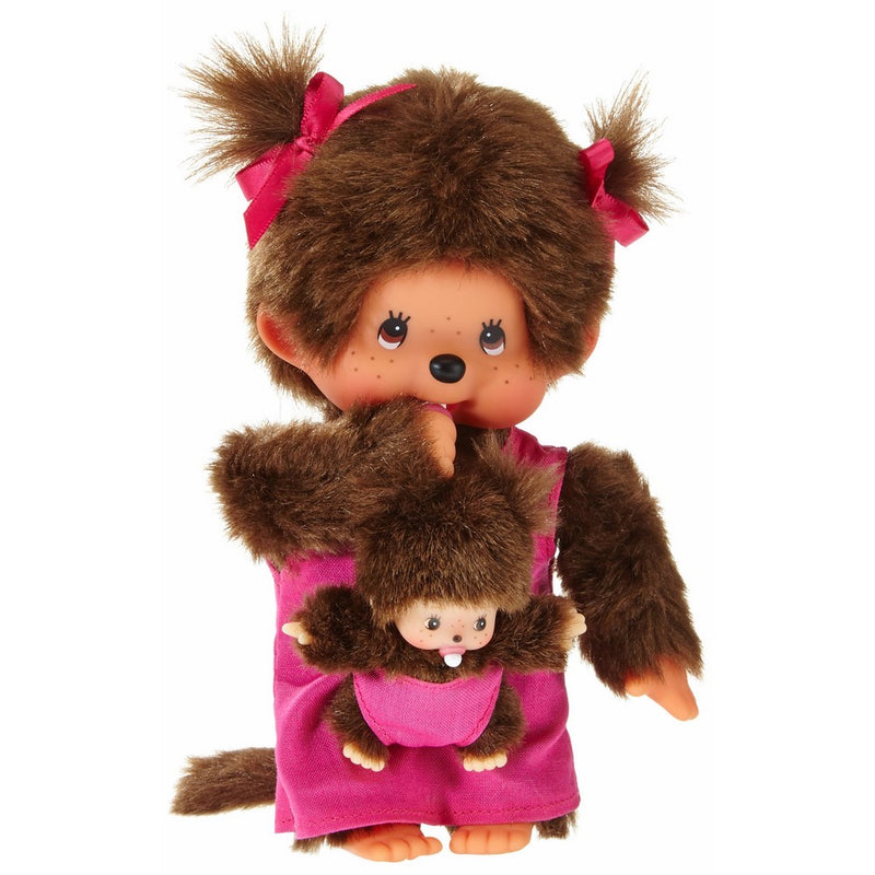 Monchhichi Mother Care with Baby Pink