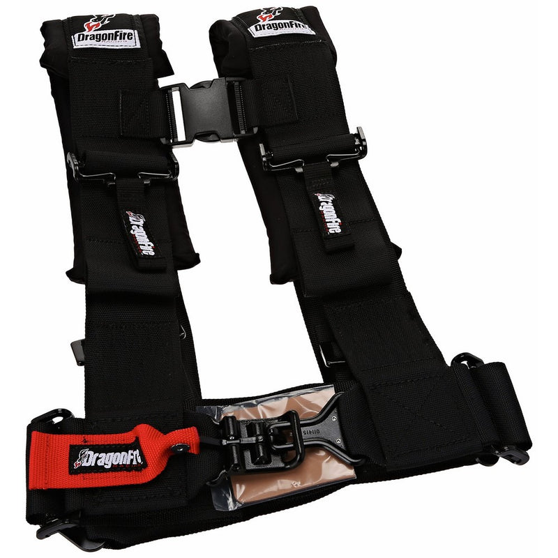 Dragonfire 520921 3" Sewn Black Harness Restraint