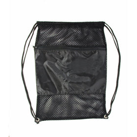 SmartTravel4Less Mesh Drawing Backpack, Black