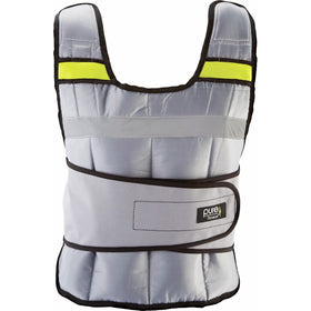 Pure Fitness Adjustable Weighted Exercise/Training Vest, One Size Fits Most: 20 Pounds, Grey/Lime