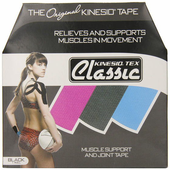 2" Kinesio Tex Classic Bulk Black Bulk