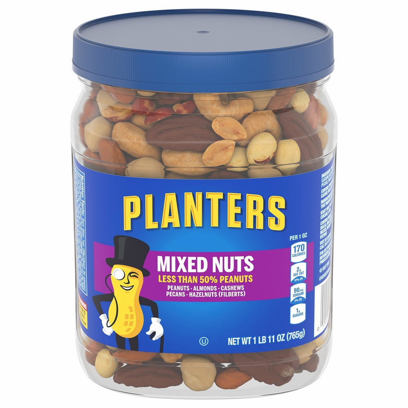 Planters Mixed Nuts, Regular Mixed Nuts, 1lb 11 Ounce Jar