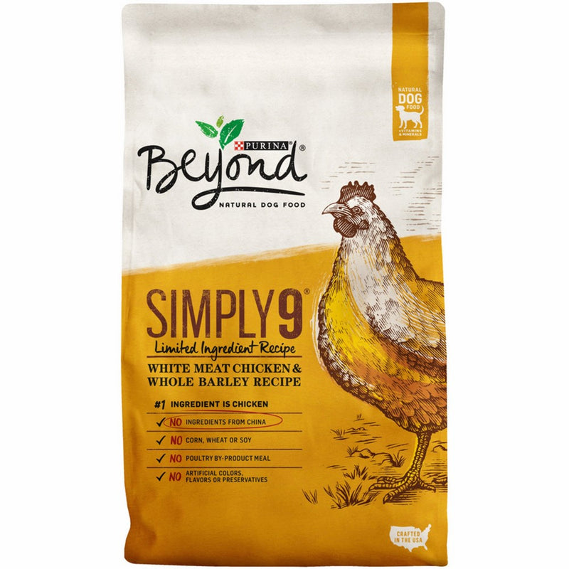 Purina Beyond Simply 9 White Meat Chicken & Whole Barley Recipe Adult Dry Dog Food - 24 lb. Bag