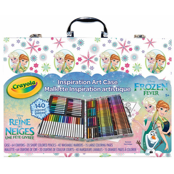 Crayola Frozen Inspiration Art Case, Styles May Vary, 140 Art Supplies, Frozen Gift Set