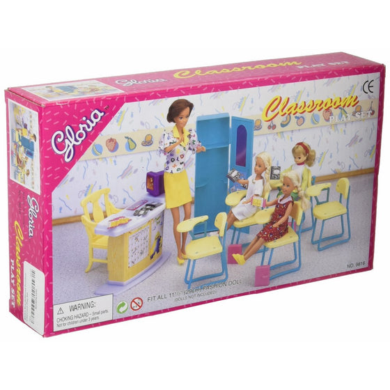 Barbie Size Dollhouse Furniture - Classroom Play Set