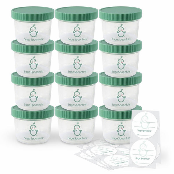 Sage Spoonfuls Big Batch Storage Set, 4 Ounce (Pack of 12)