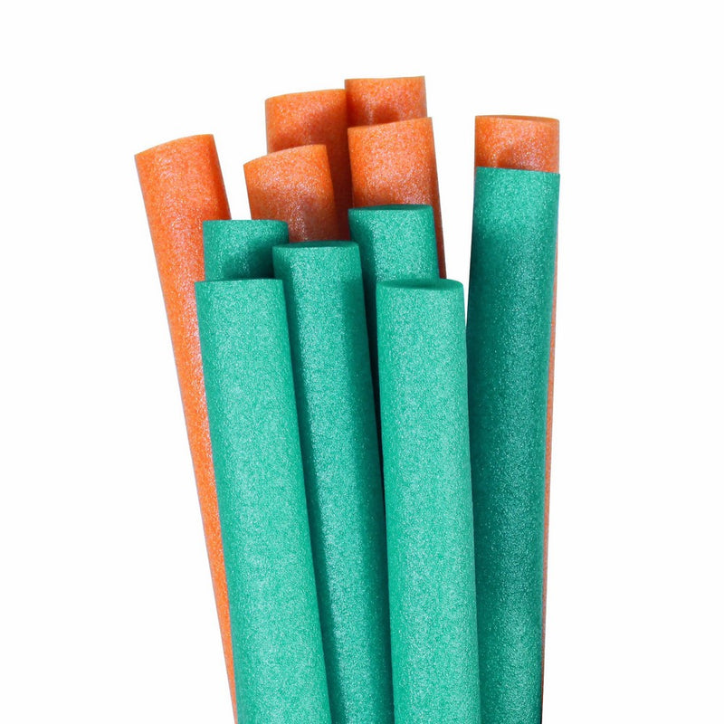 Robelle Teal and Orange Pool Water Noodles (12-Pack)