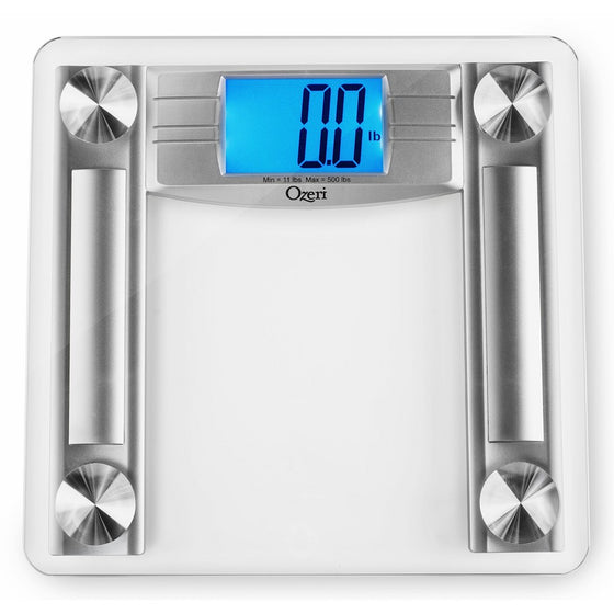 Ozeri ProMax 500 lbs (230 kg) Digital Bath Scale, with Body Tape Measure & Fat Caliper