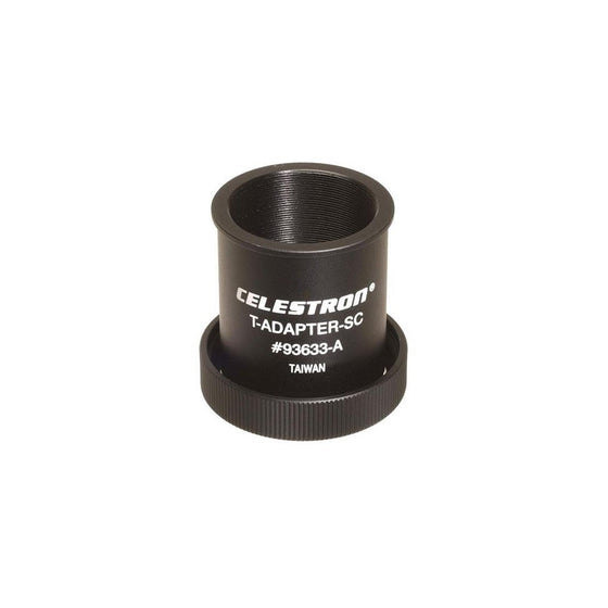 Celestron T-adapter for all Schmidt-Cassegrains. Threads onto Rear Cell.