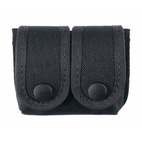 Uncle Mike's Off-Duty and Concealment Accessory Kodra Double Snap Close Speedloader Case, Black