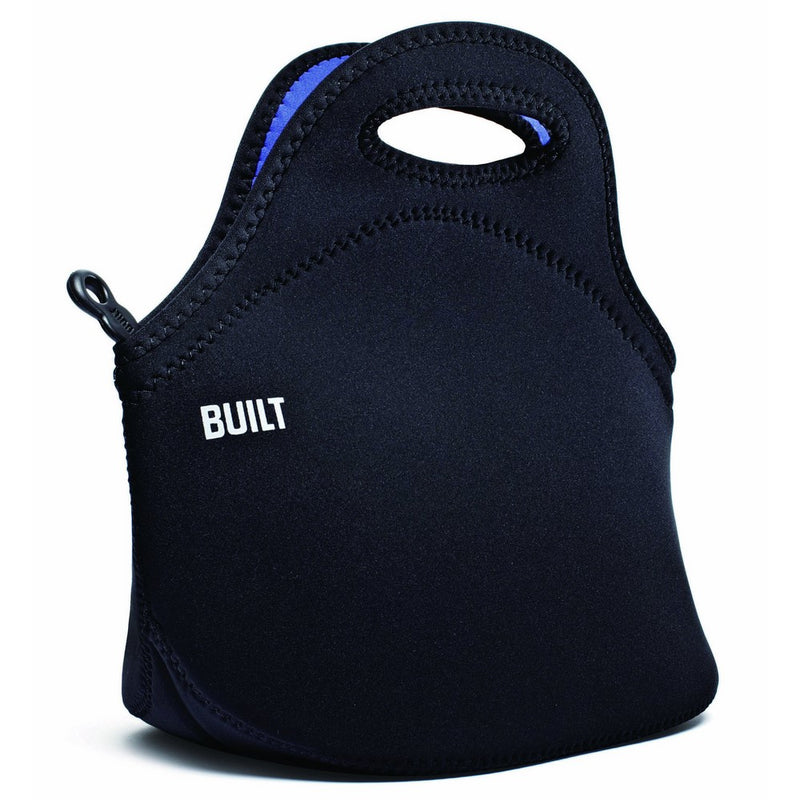 Built NY LB31-BLK Gourmet Getaway Lightweight Insulated Neoprene Lunch Tote Bag, Black