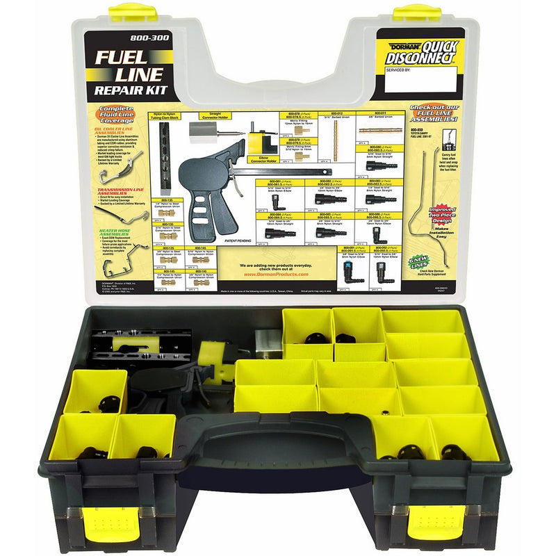 Dorman 800-300 Nylon Fuel Line Repair Kit, 104 Piece