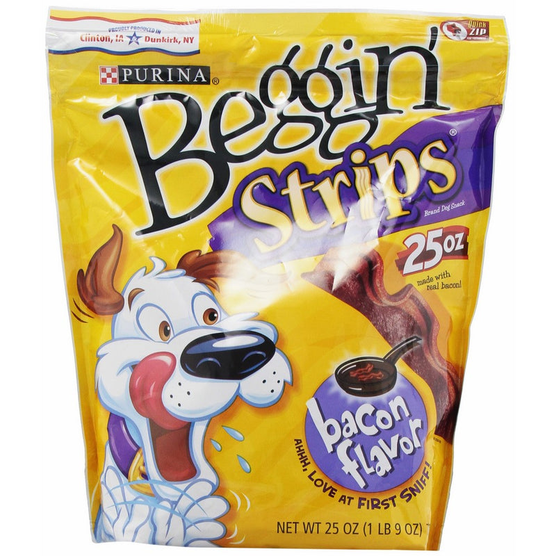 Beggin' Strips, Bacon Flavor Dog Snacks, 25-Ounce Bags - 2 Pack