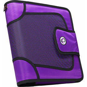 Case-it Open Tab Velcro Closure 2-Inch Binder with Tab File, Purple, S-816-PUR
