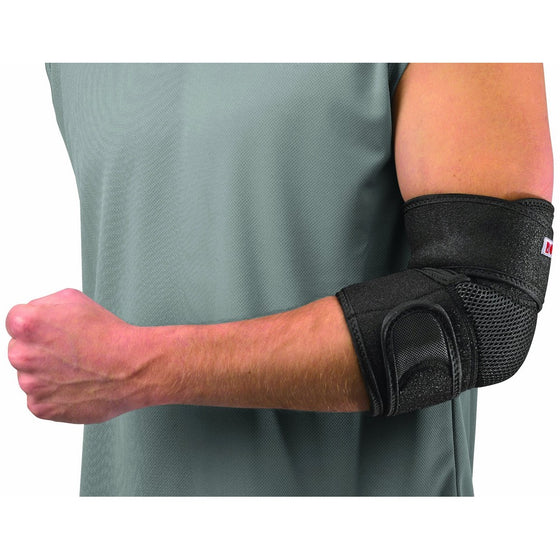 Mueller Adjustable Elbow Support, Black, One Size Fits Most (Packaging May Vary)