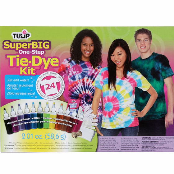 Tulip One-Step Super Big Tie Dye Kit, 12 Colors