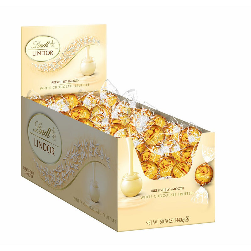 Lindt LINDOR White Chocolate Truffles,120 Count