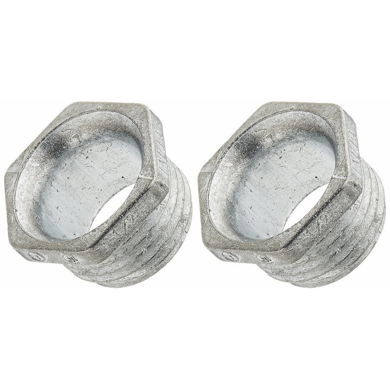 Halex 20701 2 Count 1/2-Inch Zinc Conduit Chase Nipple