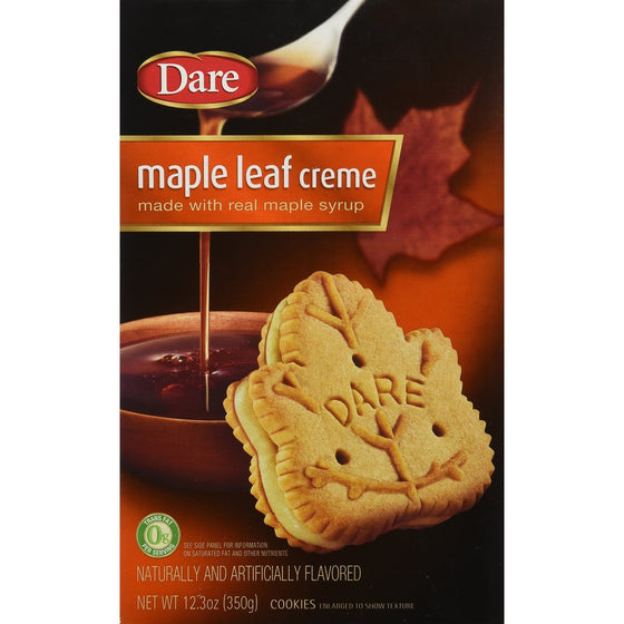 Dare Maple Leaf Creme Cookies, 12.3 Ounce