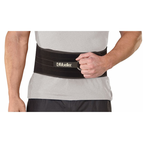 Mueller Adjustable Back and Abdominal Support, Black, One Size