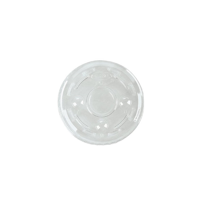 Dart PL1N Portion/Soufflé Cup Lids. Fits .5-1oz Cups, Clear, 2500/Carton