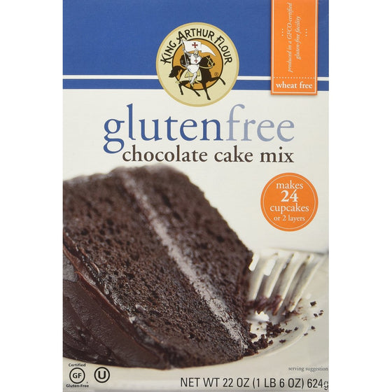 King Arthur Gluten Free Flour Chocolate Cake Mix, 22 oz