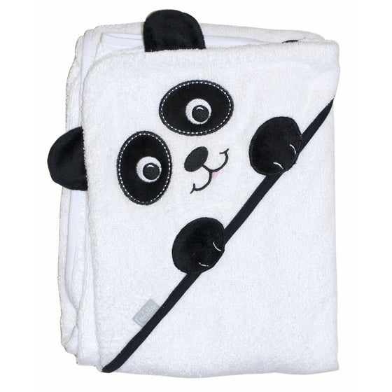 Extra Large 40"x30" Absorbent Hooded Towel, Panda, Frenchie Mini Couture