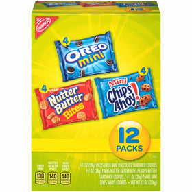 Nabisco Cookies Mini Variety Pack, 12 ounce (12-pack)