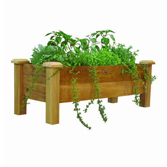 Gronomics RPB 18 - 48 18-Inch by 48-Inch by 19-Inch Rustic Planter Box, Unfinished