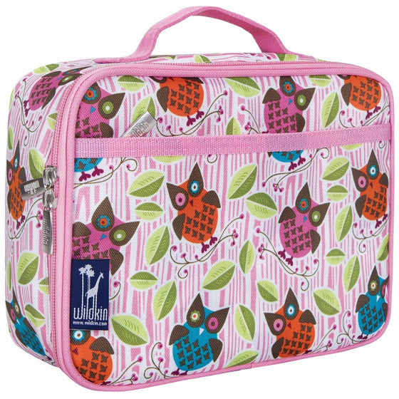 Lunch Box, Wildkin Lunch Box, Insulated, Moisture Resistant, and Easy to Clean with Helpful Extras for Quick and Simple Organization, Ages 3, Perfect for Kids or On-The-Go Parents – Owls