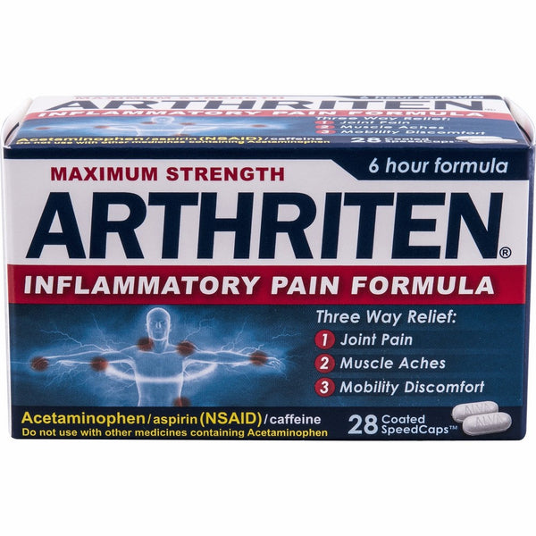 Arthriten Inflammatory Pain Formula Caplets, 28 Count