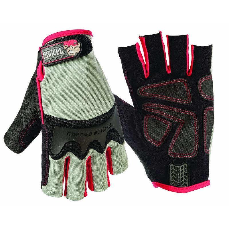 Big Time Products Grease Monkey Pro Fingerless Gloves (Large)